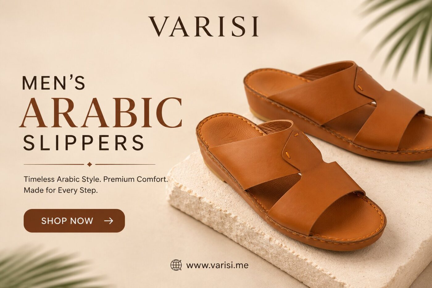 mens arabic slippers